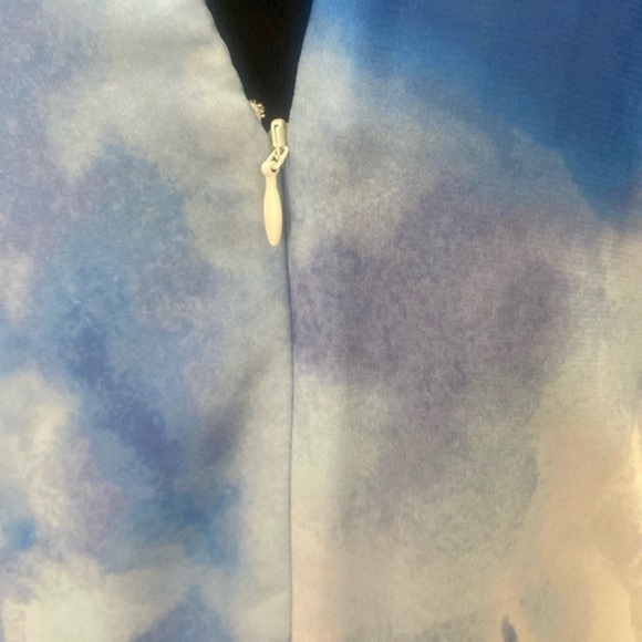 Aidan by Aidan Mattox Womens Mini Chiffon‎ Shift Dress Sz 0 Prom Party  Cocktail - Picture 3 of 6